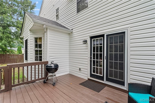 5019 Misty Spring Dr, Midlothian, VA 23112 - wooden deck with a grill