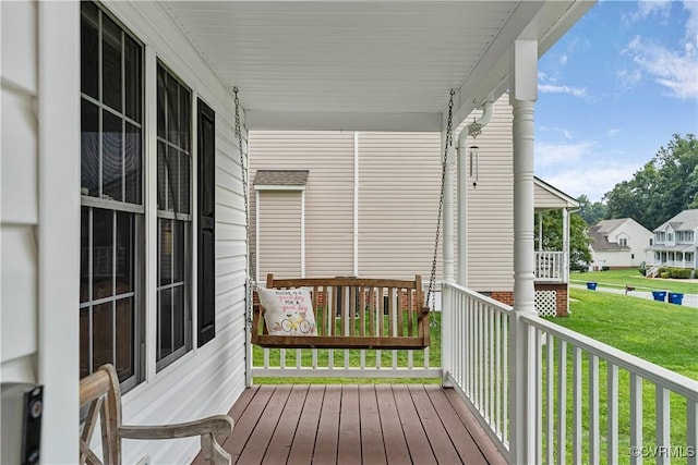 5019 Misty Spring Dr, Midlothian, VA 23112 - porch featuring a lawn