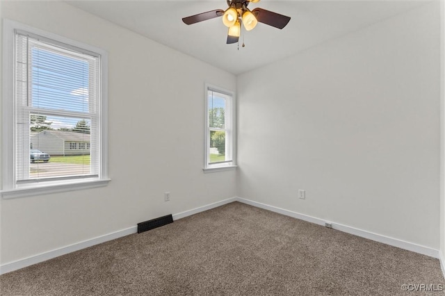 7470 Old Grove Gln, Mechanicsville, VA 23111 - spare room with carpet and ceiling fan