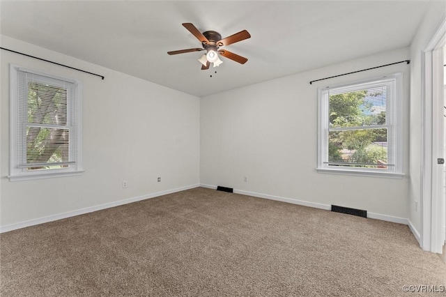 7470 Old Grove Gln, Mechanicsville, VA 23111 - spare room with carpet and a ceiling fan
