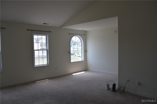 2949 Lookout Ln, Prince George, VA 23860 - carpeted spare room with vaulted ceiling and baseboards