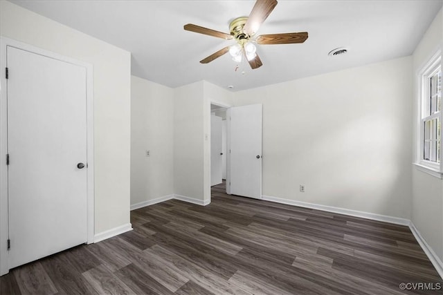 1915 Bogese Dr, Petersburg, VA 23805 - unfurnished bedroom with wood finished floors and ceiling fan