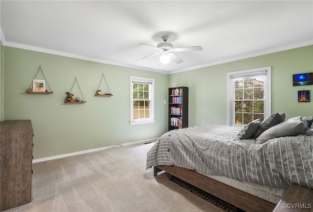 8314 Erma Ln, Richmond, VA 23229 - carpeted bedroom featuring ornamental molding and ceiling fan