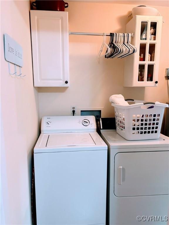 2205 Cox Rd, Henrico, VA 23233 - washroom with cabinet space and independent washer and dryer