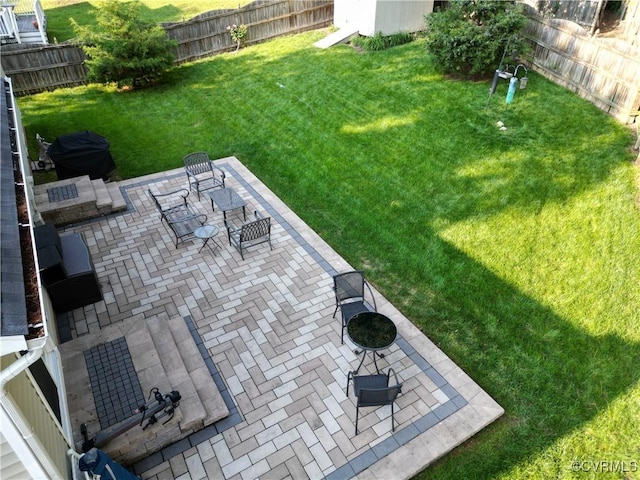 2205 Cox Rd, Henrico, VA 23233 - fenced backyard with a patio area