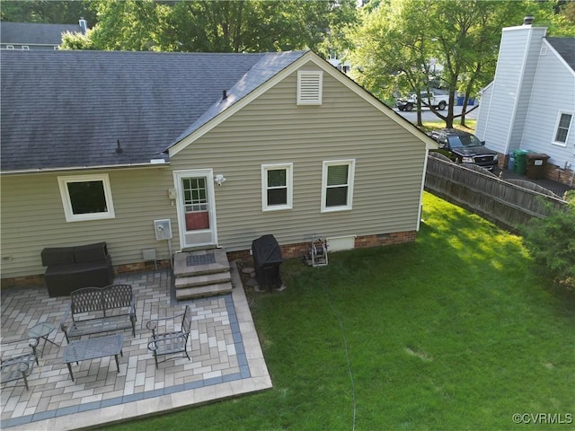 2205 Cox Rd, Henrico, VA 23233 - rear view of property with a patio and roof with shingles