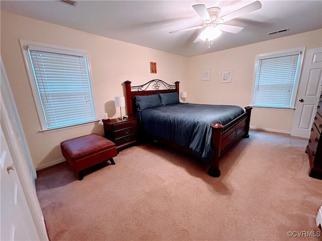 2205 Cox Rd, Henrico, VA 23233 - bedroom featuring light colored carpet and a ceiling fan