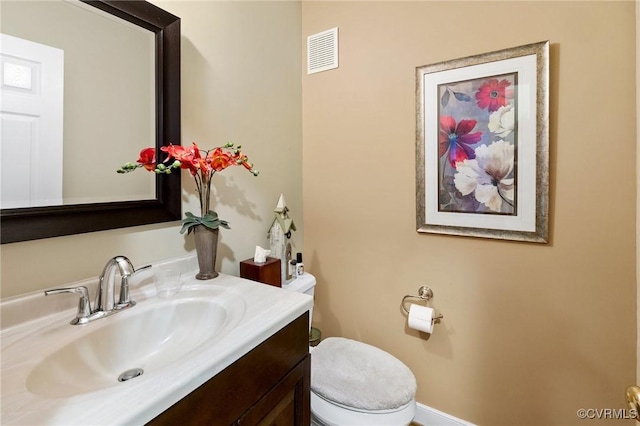4723 Squaw Valley Ct, Glen Allen, VA 23060 - half bath featuring vanity and toilet