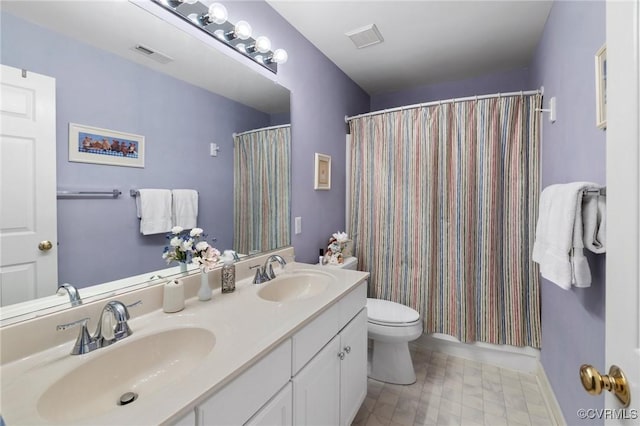 4723 Squaw Valley Ct, Glen Allen, VA 23060 - full bathroom featuring double vanity and a shower with shower curtain