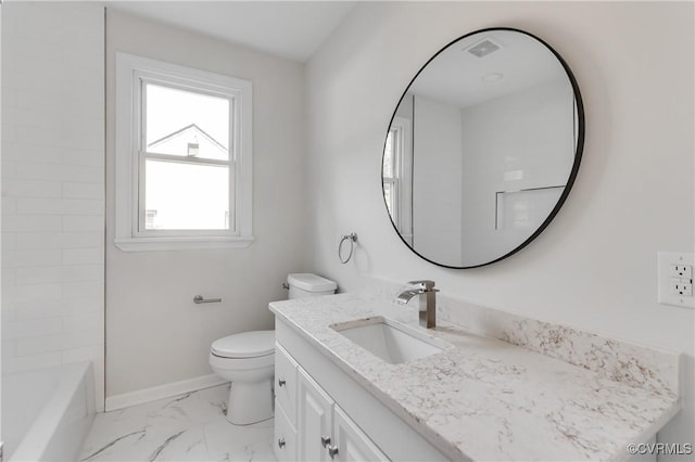 1409 Virginia Ave, Glen Allen, VA 23060 - full bath featuring vanity and marble look tiles