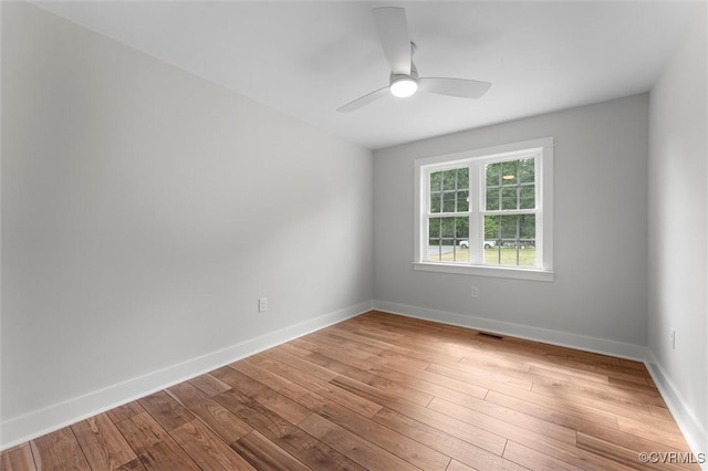 699 Trimmers Shop Rd, King William, VA 23181 - empty room with a ceiling fan and wood-type flooring