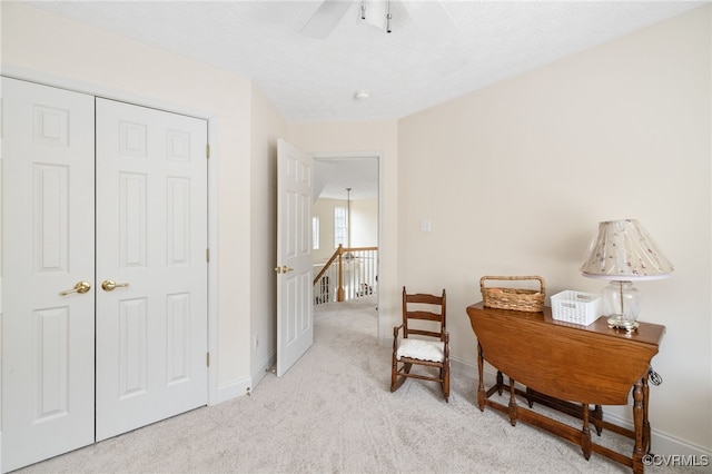 14313 Woodleigh Dr, Chester, VA 23831 - carpeted office space featuring baseboards and ceiling fan