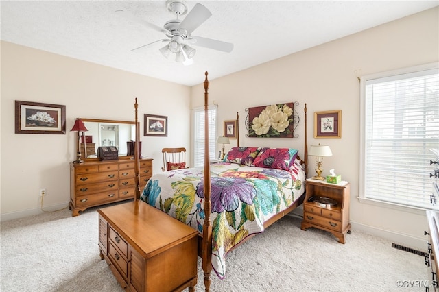 14313 Woodleigh Dr, Chester, VA 23831 - carpeted bedroom featuring baseboards and a ceiling fan