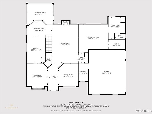 14313 Woodleigh Dr, Chester, VA 23831 - view of home floor plan