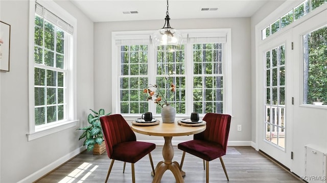 5080 Brandon Pines Way, Providence Forge, VA 23140 - dining area featuring healthy amount of natural light and wood finished floors