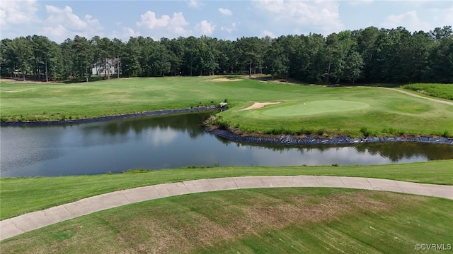 5080 Brandon Pines Way, Providence Forge, VA 23140 - view of community with a water view, golf course view, and a yard