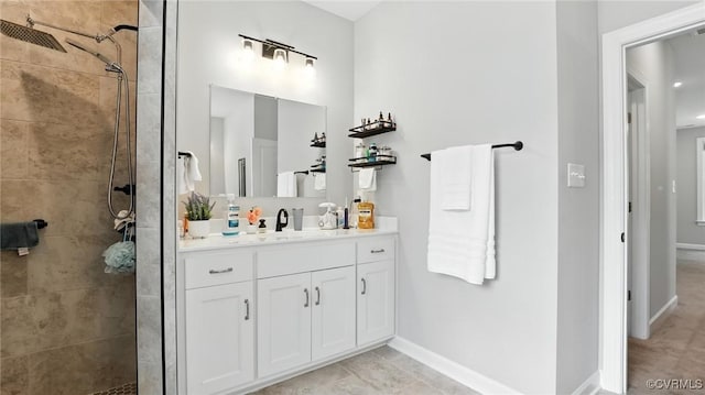 5080 Brandon Pines Way, Providence Forge, VA 23140 - bathroom featuring vanity and tiled shower