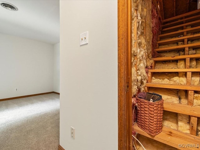 14107 Laurel Trail Pl, Midlothian, VA 23112 - stairway with carpet flooring and baseboards