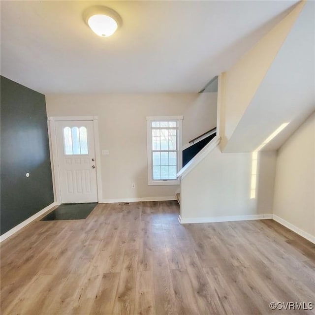 9210 Park St, Amelia Courthouse, VA 23002 - foyer entrance featuring plenty of natural light, wood finished floors, and stairway