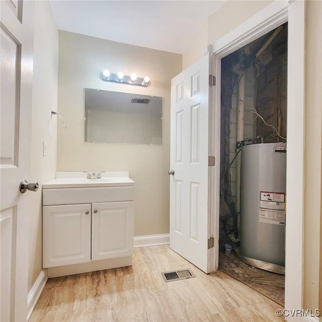9210 Park St, Amelia Courthouse, VA 23002 - bathroom with water heater and vanity