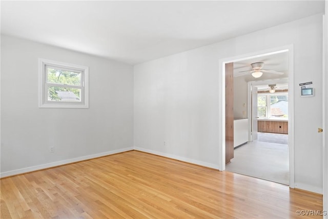 2411 Colwyn Rd, Henrico, VA 23229 - unfurnished room featuring light wood-style flooring and a ceiling fan