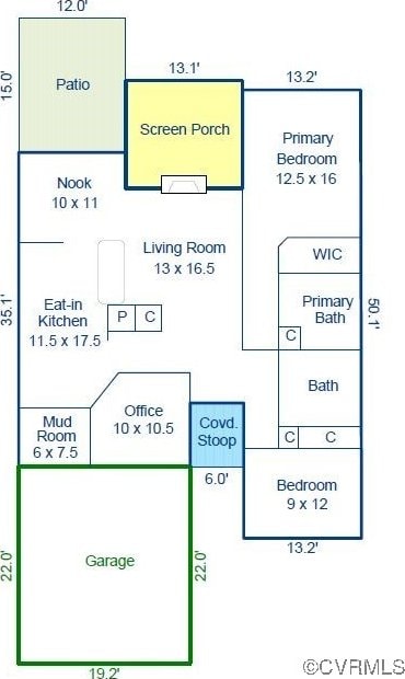 4017 Bayapple Dr, Henrico, VA 23294 - view of property floor plan