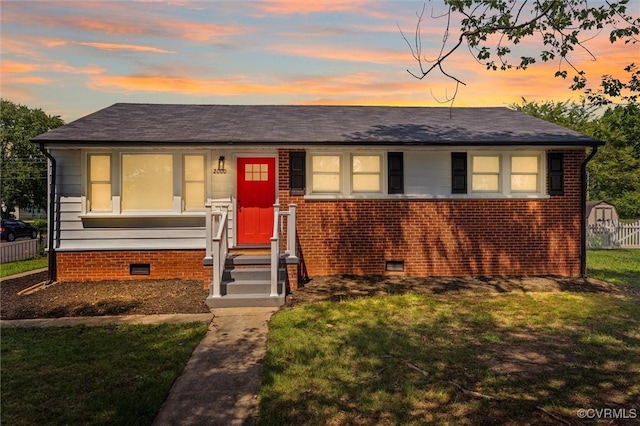 2000 Cleary Rd, Richmond, VA 23223 - bungalow with crawl space, roof with shingles, and brick siding