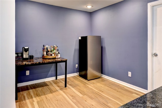 107 Ward, Hampton, VA 23669 - office area featuring light wood-style flooring and a dry bar