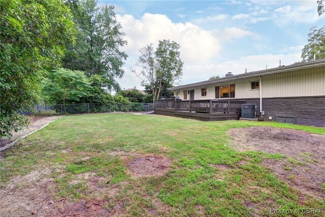 107 Ward, Hampton, VA 23669 - view of yard with a deck