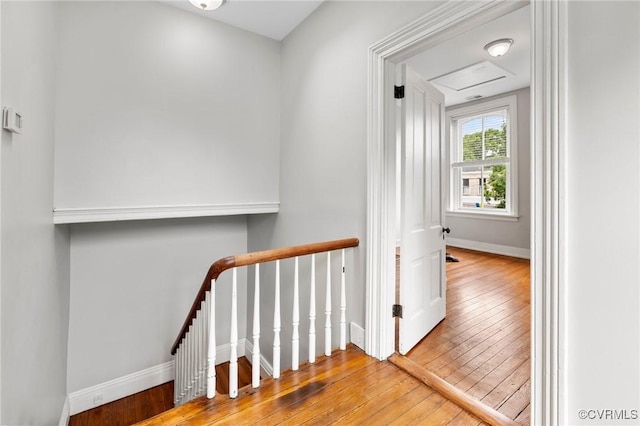 2502 E Grace St, Richmond, VA 23223 - stairs with wood-type flooring