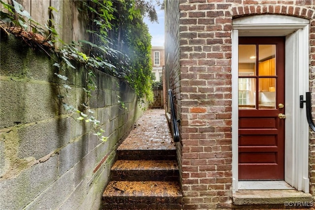 2502 E Grace St, Richmond, VA 23223 - view of exterior entry featuring brick siding