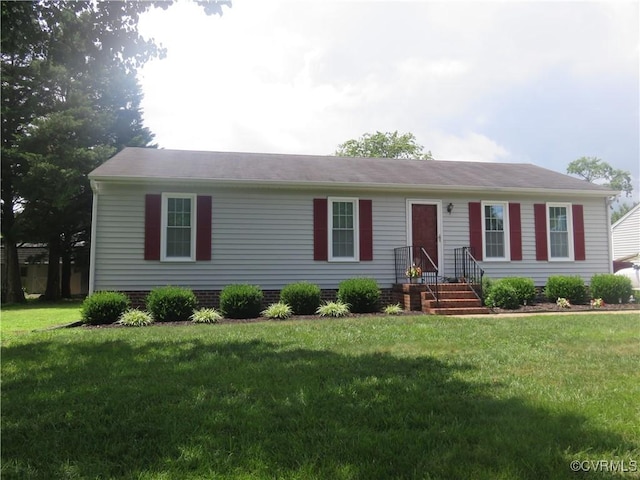 6329 Sledds Lake Rd, Mechanicsville, VA 23111 - single story home with a front yard