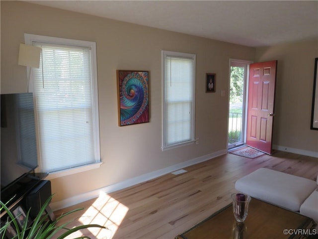 6329 Sledds Lake Rd, Mechanicsville, VA 23111 - foyer entrance with wood finished floors and baseboards