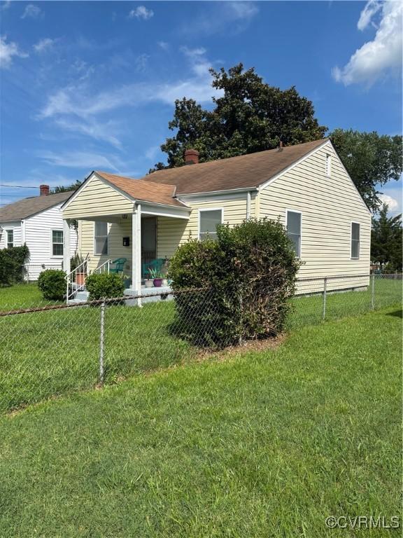 1523 N 29th, Richmond, VA 23223 - rear view of property with covered porch