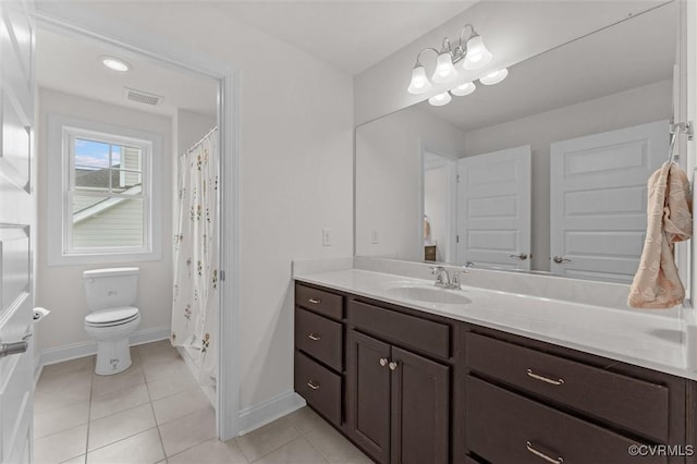 6636 Stonewolf Ct, Moseley, VA 23120 - full bath with vanity, tile patterned floors, and curtained shower