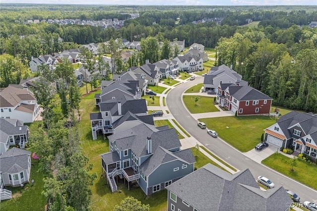 6636 Stonewolf Ct, Moseley, VA 23120 - aerial view of residential area featuring a forest
