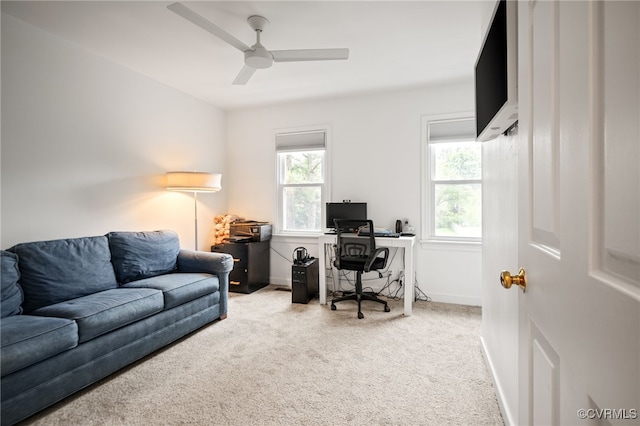 13926 Sagebrook Rd, Midlothian, VA 23112 - carpeted office space with healthy amount of natural light and ceiling fan