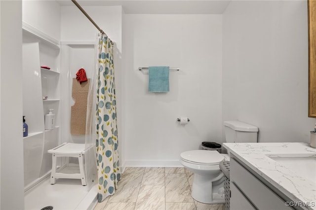 13926 Sagebrook Rd, Midlothian, VA 23112 - full bathroom with a shower with curtain, vanity, and marble look tiles
