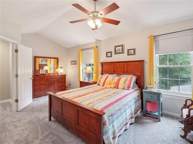 3034 Sara Jean Ter, Glen Allen, VA 23060 - carpeted bedroom with lofted ceiling and ceiling fan