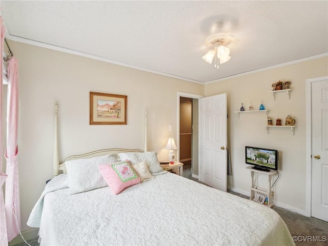 3034 Sara Jean Ter, Glen Allen, VA 23060 - bedroom featuring ornamental molding, carpet, and a ceiling fan