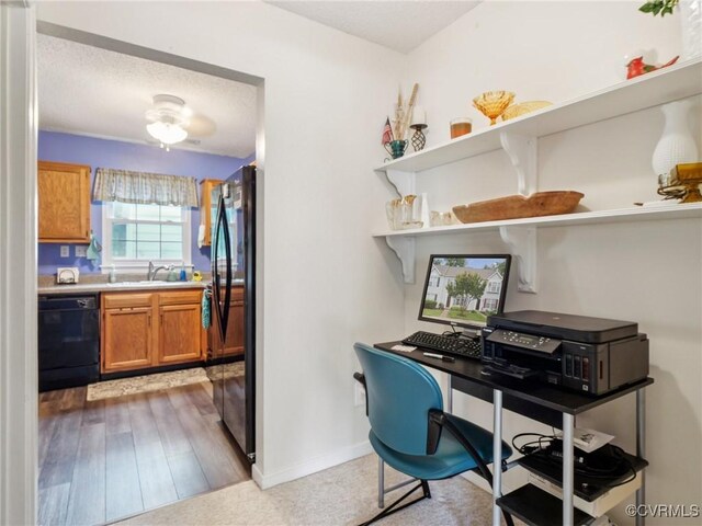 3034 Sara Jean Ter, Glen Allen, VA 23060 - office space featuring a sink and a textured ceiling