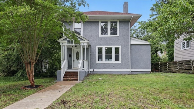 1531 Berkeley Ave, Petersburg, VA 23805 - traditional style home with a chimney and stucco siding