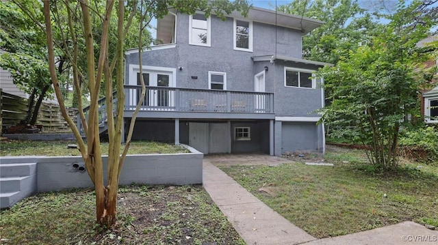 1531 Berkeley Ave, Petersburg, VA 23805 - rear view of property featuring a deck and stucco siding