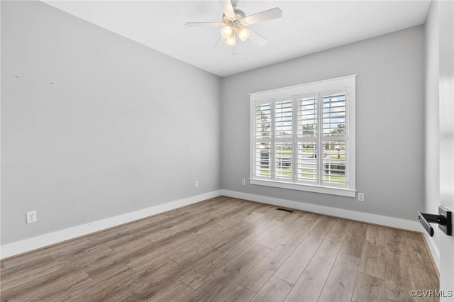 3130 Tinsley Ter, Prince George, VA 23875 - unfurnished room with ceiling fan and wood finished floors