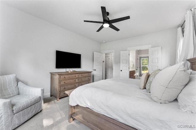 3616 Bonnies Way, Powhatan, VA 23139 - bedroom featuring light colored carpet and a ceiling fan