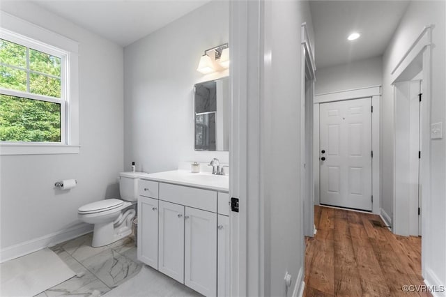3616 Bonnies Way, Powhatan, VA 23139 - bathroom featuring vanity, a closet, and recessed lighting