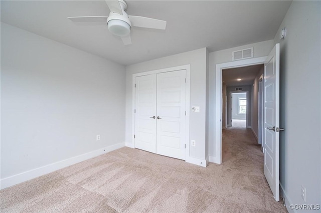 4357 Saunders Station Loop Unit B, Henrico, VA 23233 - unfurnished bedroom featuring carpet, a closet, and ceiling fan