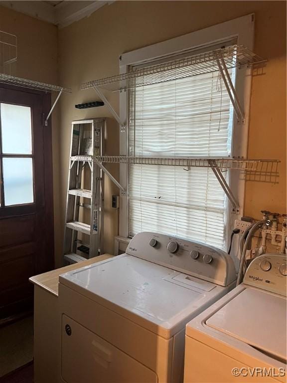 817 Lafayette Ave, Colonial Heights, VA 23834 - washroom with washing machine and dryer