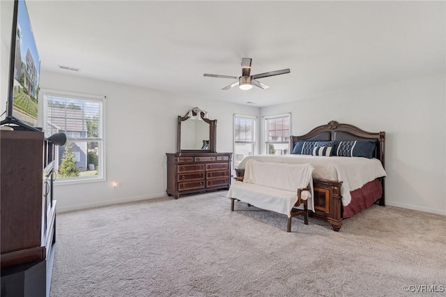 17018 Westervelt Ct, Chesterfield, VA 23120 - carpeted bedroom featuring baseboards and ceiling fan