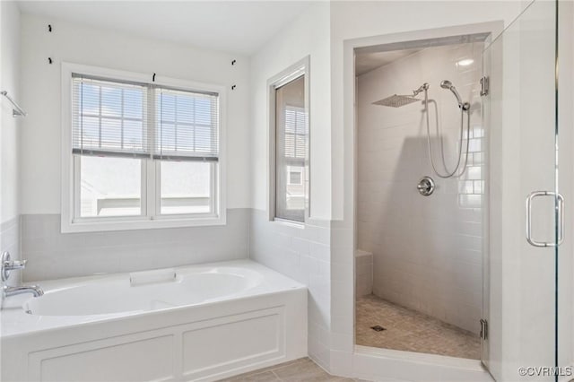 17018 Westervelt Ct, Chesterfield, VA 23120 - bathroom featuring a stall shower and a garden tub